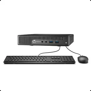 HP EliteDesk 705 G3 AMD PRO A6-9500 500GB 8GB WIN 10 Desktop Mini W4V44AV - Picture 1 of 1