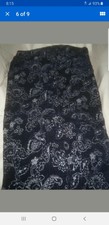 Nwot Tommy Hilfiger Navy Blue Burnout Velvet King Duvet Cover