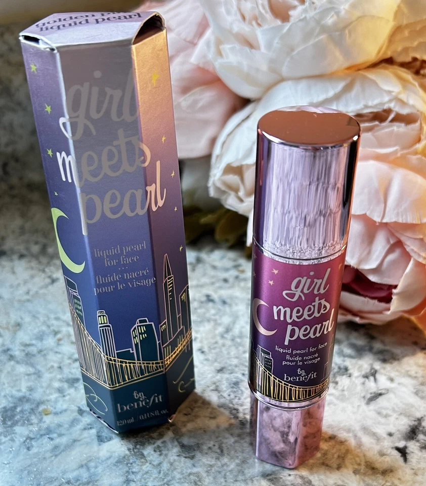 Benefit Girl Meets Pearl Liquid Pearl For Face Golden Pink New - Image 1 of 1