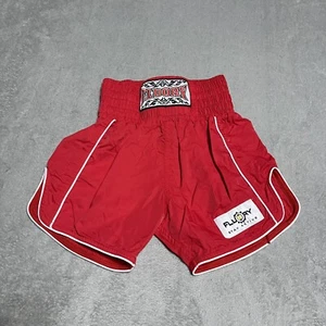 Pantalones cortos de boxeo Fluory Kids rojos talla grande - Imagen 1 de 7