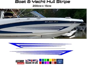 Boat & Yacht Hull Stripe Vinyl Graphic Sticker - Picture 1 of 3