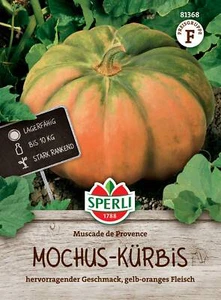 Sperli Samen, Muskat Kürbis, (Curcurbita moschata), Sorte: Muscat de Provence - Bild 1 von 2