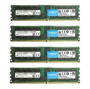 New Crucial 128GB (4X 32GB) DDR4 2666MHz ECC Registered Memory Ram CT32G4RFD4266 - Picture 1 of 1