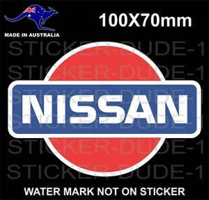 NISSAN STICKER FOR TOOLBOX UTE MANCAVE BEER FRIDGE BOAT GOLF BUGGY 4X4 ETC - Picture 1 of 1