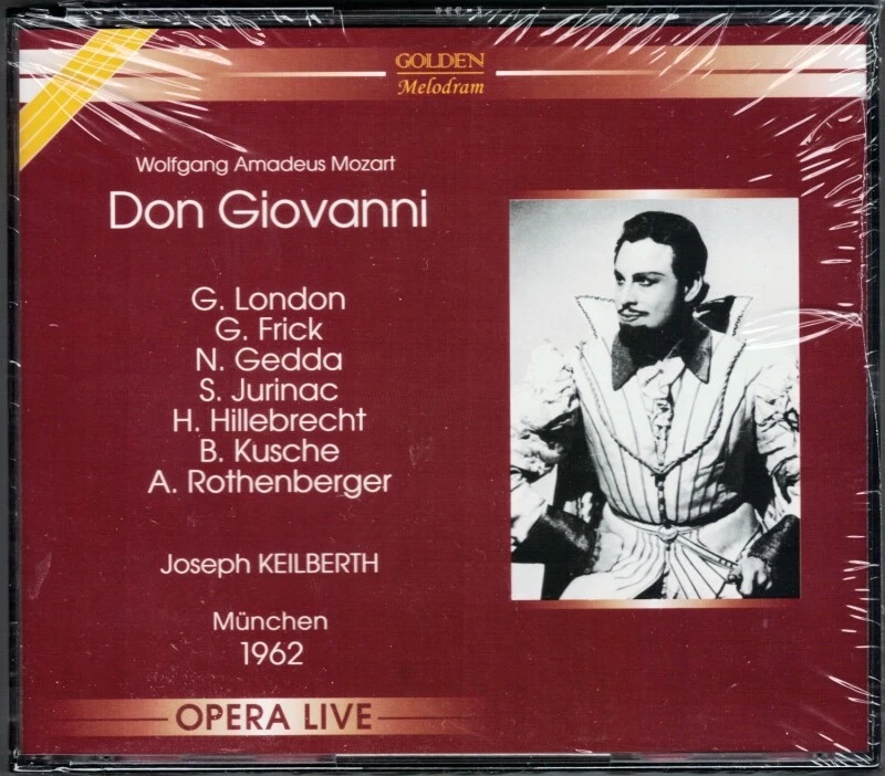 MOZART DON GIOVANNI George London Sena Jurinac Gedda Frick Kusche KEILBERTH 3CD - Bild 1 von 1