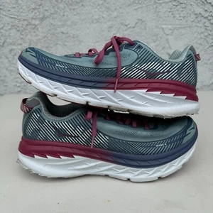 Hoka One One Bondi 5 1014759 AVIG Blue Lace Up Running Shoes Women’s Size 9 - Picture 1 of 9