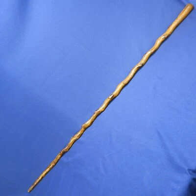 老式波浪木甘蔗34 1/2英寸手杖 — 第 1/4 张图片