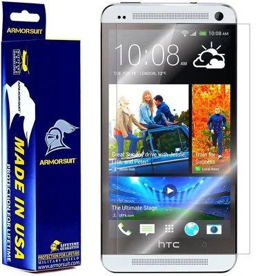 [2 Pack] ArmorSuit MilitaryShield HTC One M7 Anti-Bubble Clear Screen Protector - Image 1 of 4
