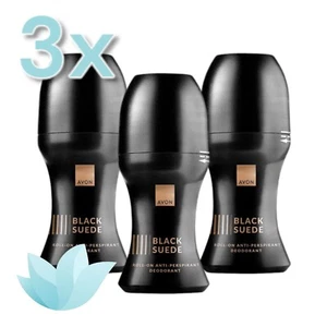 3x Desodorante Roll-on Perfumado Avon para Hombre, Gamuza Negra | Paquete de 3 - Imagen 1 de 2
