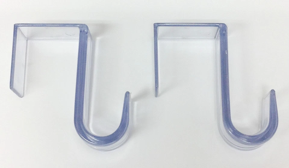 Bulldog Hardware 111587 Percha de gancho para bata transparente sobre puerta - Paquete de 2 Foto 1 de 1