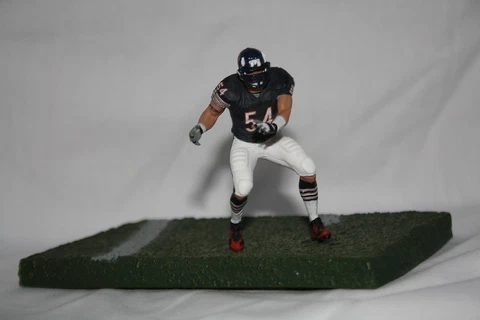 Brian Urlacher Mini McFarlane 3"  Figure & Base 2002 Chicago Bears Cover
