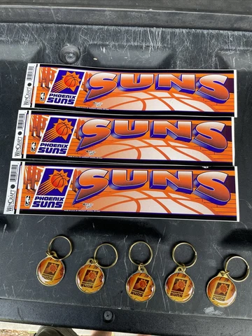 vintage wincraft phoenix suns keychains bumper stickers 1990s logo nba Cover