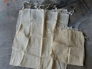 Pottery Barn creme transparent mit Pailletten Tie-Top Drapierung Panel 42 x 84 - 2 Paneele - Bild 1 von 8