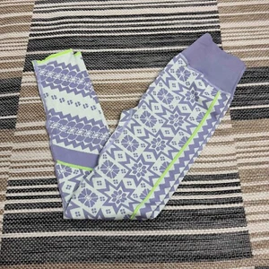 Free People Movement Myoko Jacquard Base Leggings tailliert helllila Gr. M/L - Bild 1 von 14