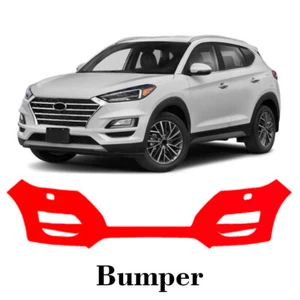 Front bumper PreCut PPF Paint Protection Film For Hyundai Tucson 2019-2021 - Picture 1 of 7