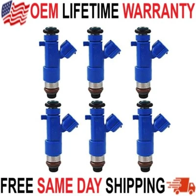 Juego de 6 inyectores de combustible OEM para Nissan GT-R 2009-2021 3,8 L V6 16600-JF00A Foto 1 de 4