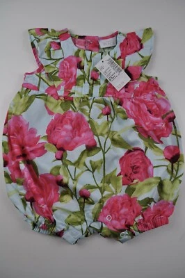 Children’s Place Romper Baby Girl Size 0-3 Months NEW with tags Floral - Image 1 of 4