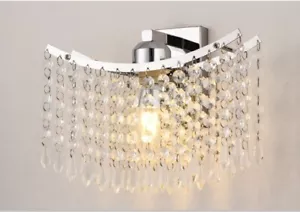 Modern Crystal Wall Lamp LED Wall sconce Wandleuchte Wall light Bedside lamps - Picture 1 of 7