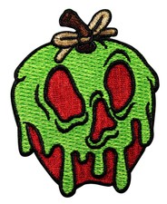 Disney Snow White Iron On Patch - Seven Dwarfs Evil Poison Apple Villain - 122-P