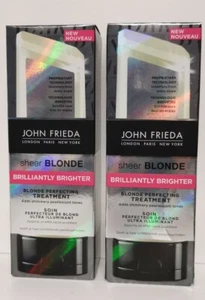 2 x John Frieda Sheer Blonde Brilliantly Brighter Blonde Prefecting Treatment - Picture 1 of 5