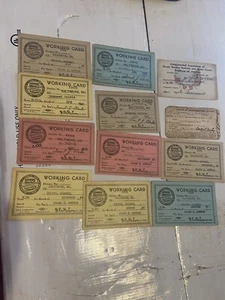 Amalgamated Street Railway Motor Coach Employees Working Card Baltimore Md 1940 - Picture 1 of 11