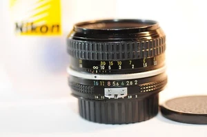 Nikon Nikkor obiettivo 50 mm F/2 AI AI PRIME per FA FM2N F3 FE 2 FG N2000 F5 DF - Foto 1 di 7