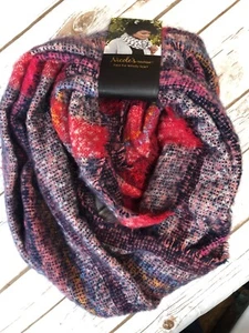 NEW NWT NICOLES BOUTIQUE FAUX FUR INFINTY SCARF WRAP Multi-Color PLUSH - Picture 1 of 4