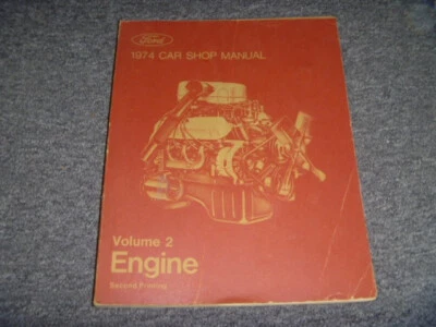 1974 Lincoln Continental Mark IV Engine Fuel Shop Service Repair Manual xo - Image 1 of 2