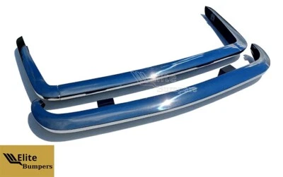 Nuevos parachoques de acero inoxidable tipo temprano Triumph TR6 1969-1974 Foto 1 de 4