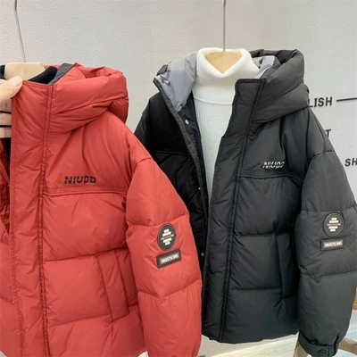 Cappotto invernale spesso ragazzo ragazza parka con cappuccio scuola giacca outwear imbottito 5-14 anni - Immagine 1 di 4