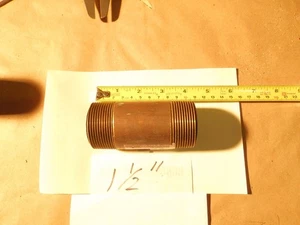 1&1/2 x 4 Schwerlast Messing Nippel zu verkaufen. - Bild 1 von 2