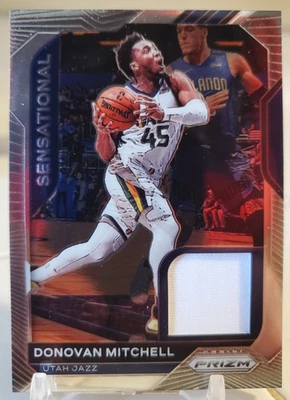 Camiseta Prizm Donovan Mitchell 2021 reliquia #ssw-dmi juego de cartas usada JAZZ CAVALIERS Foto 1 de 2