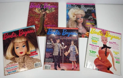 LOT OF 5 Vintage 1998-1999 Barbie Bazaar Magazines Barbie Collector VG Condition - Image 1 of 4