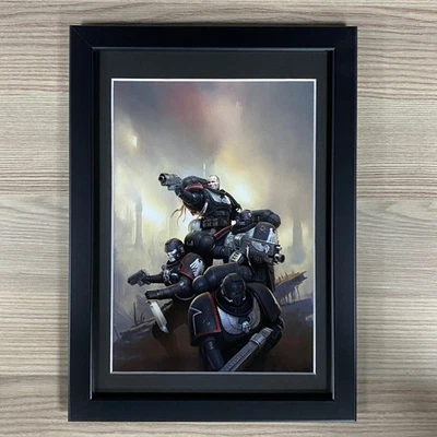 Art Encadré Raven Guard Kill Team Space Marines Adeptus Astartes Warhammer 40K - Photo 1/4
