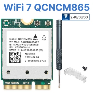 Tarjeta E QCNCM865 Wi-Fi 7 M.2 Key Tri-Band 6GHz + Adaptador Bluetooth 5.4 802.11be - Imagen 1 de 9