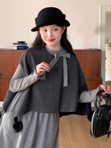 Sweet Womens Lolita Mori Girls Loose Cloak Cape Coats Autumn Jackets Cute - Picture 1 of 5