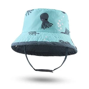 Summer Baby Sun Hat Infant Toddler Bucket Hats for Boys UPF 50+ Kids Boy Beach - Picture 1 of 6