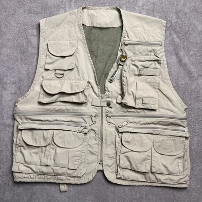 Chaleco de Pesca con Mosca Mediano Labanu Bolsillos Cremalleras Pal Pescador Clip Trucha Salmón Foto 1 de 4