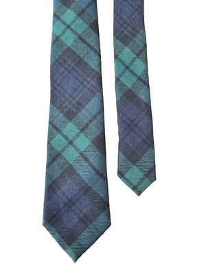 Reloj Polo Ralph Lauren Negro Tartán Lana Corbata Azul Marino Talla Única Hecho en Italia Foto 1 de 4