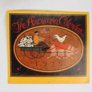The 1975 Americana Calendar Designed by Charles Wysocki Vintage - Bild 1 von 4