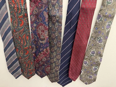 Lot Of 17 Vintage Rare Limited Edition Pierre Balmain Silk Italy Tie Couture Lux - Image 1 of 4