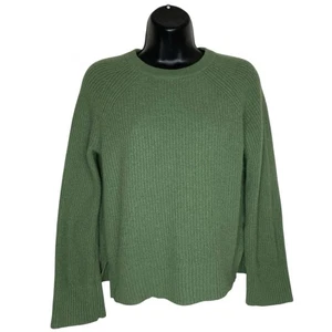 Vineyard Vines 100% Cashmere Sweater Womens S Green Preppy Cropped Cozy Pullover - Picture 1 of 12