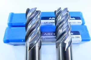 LOTE (2 PIEZAS) EE. UU. ARCO SÓLIDO 5 FLAUTA CARBURO 1/2" FRESAS DE EXTREMO MAQUINISTA HERRAMIENTAS CNC - Imagen 1 de 7