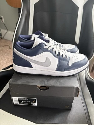 Jordan 1 Low (gris lobo/medianoche) Foto 1 de 4