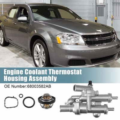 Conjunto de carcasa de termostato de aluminio mejorado para Chrysler para Dodge para Jeep Foto 1 de 4