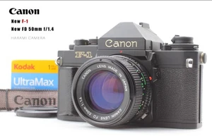 [Near MINT] Canon NEW F-1 Eye Level New FD NFD 50mm f/1.4 Film Camera From JAPAN - Picture 1 of 18