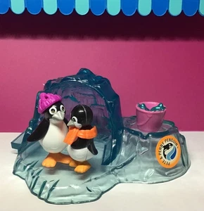 Kenner Littlest Pet Shop Sea World Stars Pete Penny Kissing Penguins Años 90 De Colección - Imagen 1 de 7