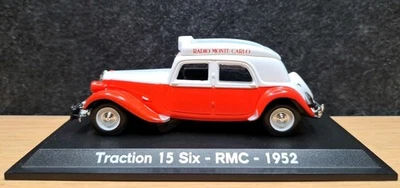 ATLAS Véhicule CITROEN Traction 15 Six RMC Radio Monte Carlo de 1952, Ech : 1/43 - Photo 1/4