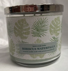 Bath & Body Works 3-Wick Jar Candle Hibiscus Waterfalls - 14.5 Oz. - Picture 1 of 4