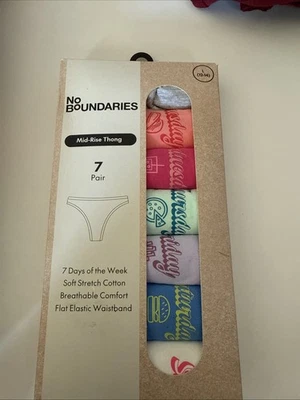 Женские «День недели» середины подъема стринги трусики (размер большой 12-14) совершенно новый - Изображение 1 из 4